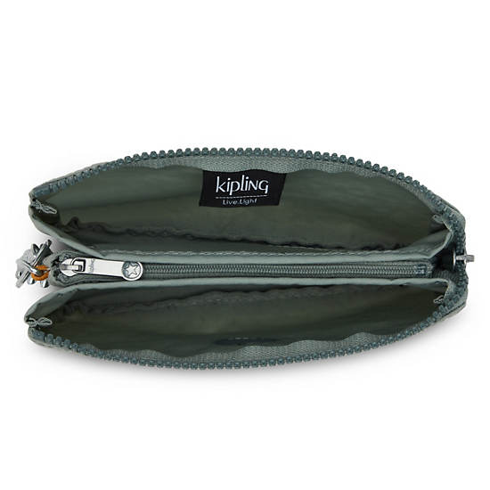 Sacs Kipling Creativity Large Pouch Vert Olive | FR 1126HA